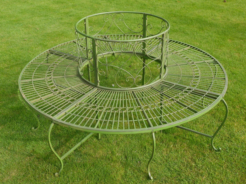 Banc à Bascule Métal Vert Menthe - Banc Balançoire Jardin | Style Vintage - 112x97x98cm