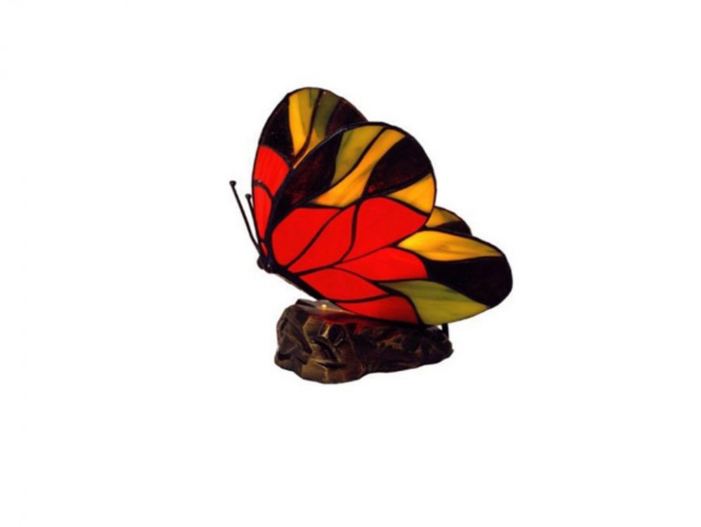 Lampe Style Tiffany En Forme De Papillon