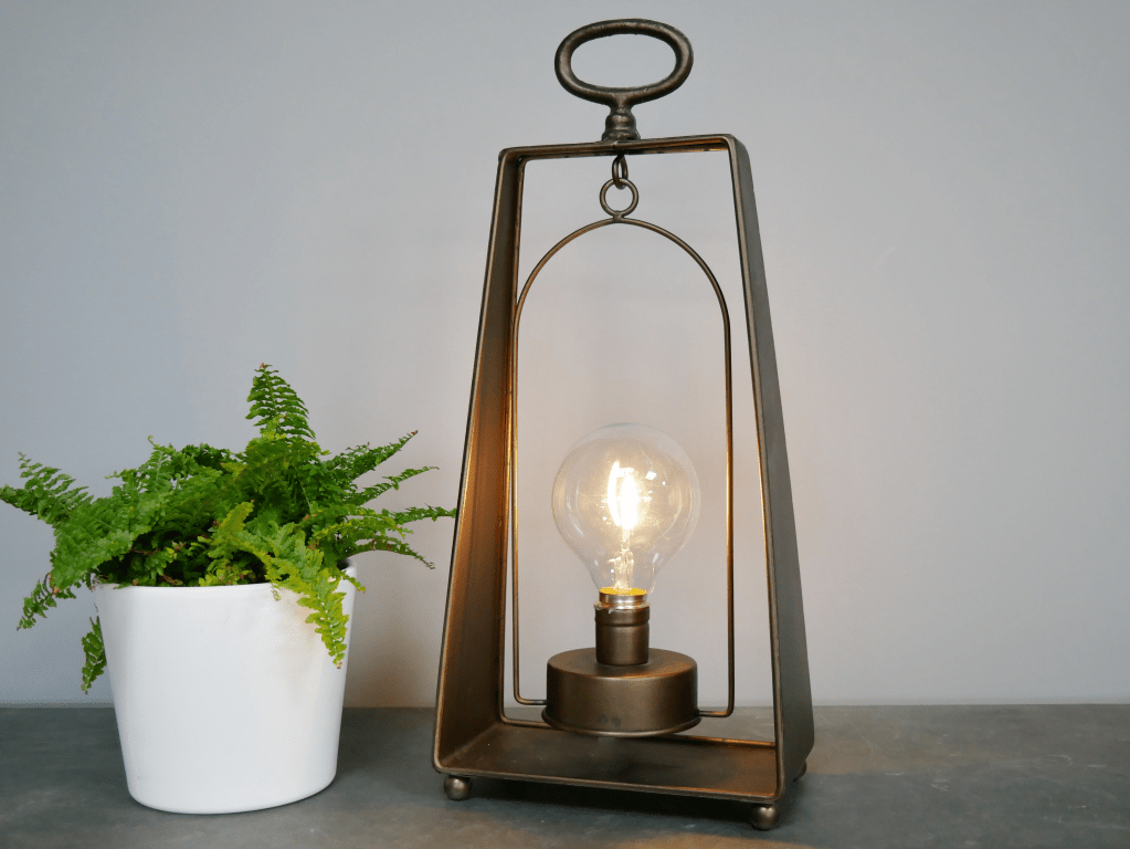Lampe de table style lanterne suspendu
