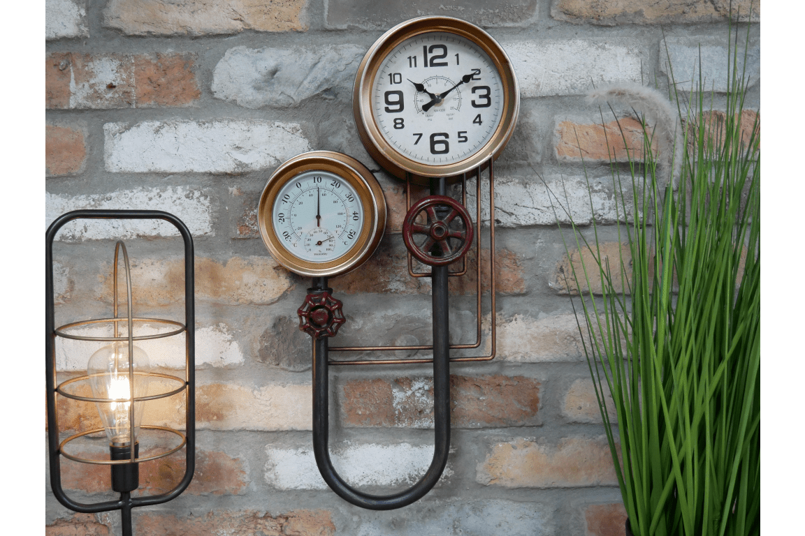 Horloge avec hydromètre et thermomètre