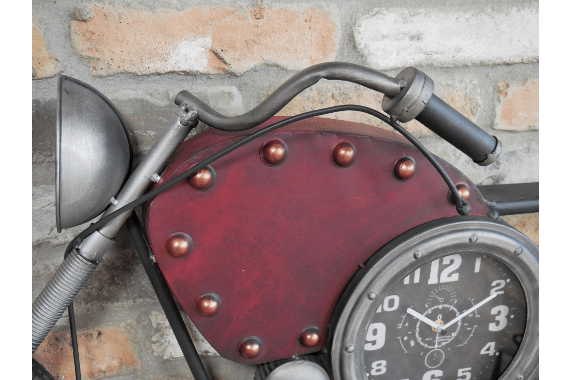 Horloge Murale Moto Vintage