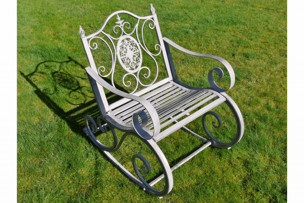 Fauteuil de jardin style rocking chair
