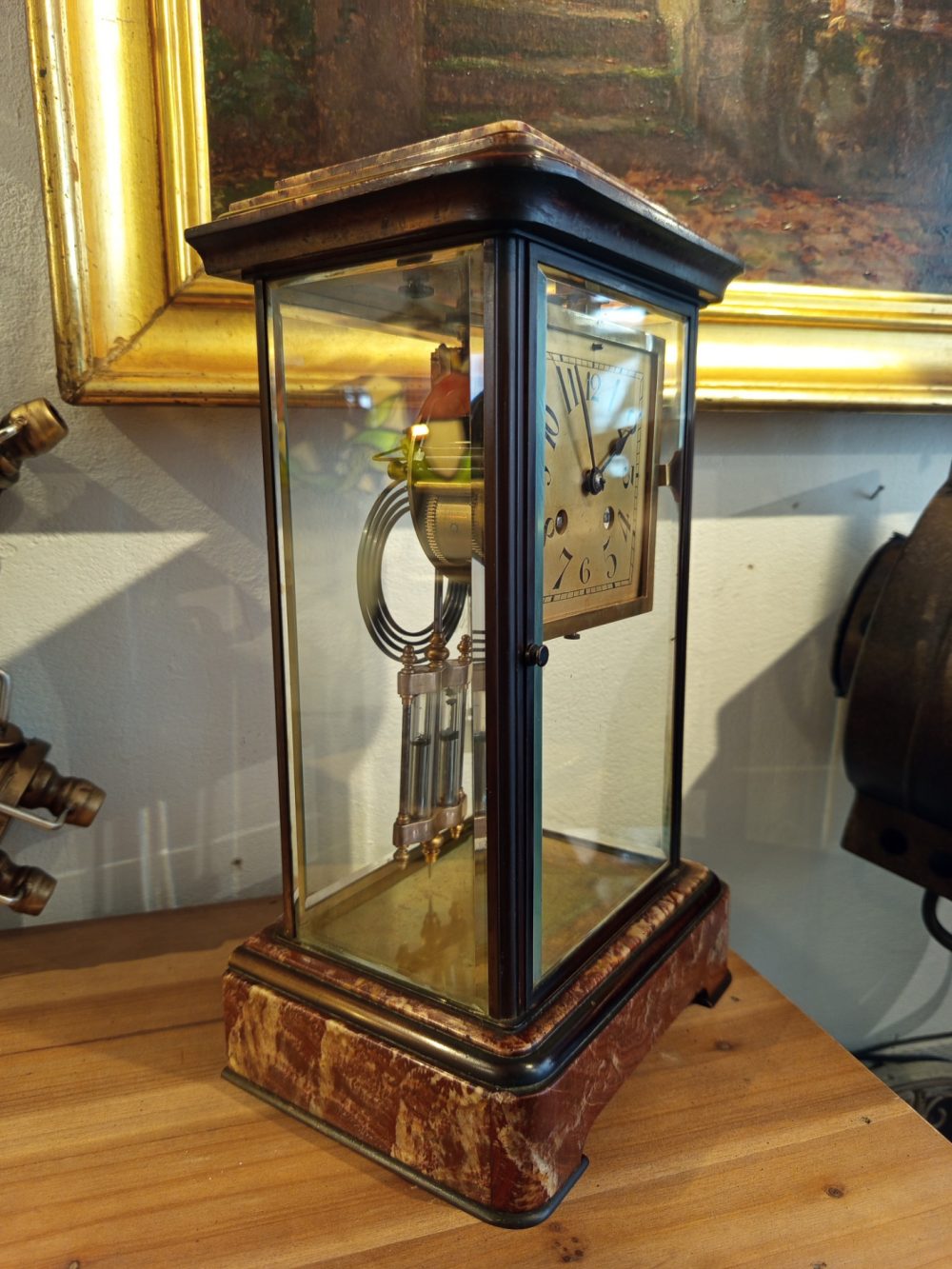 Pendule Cage Vitrée A Sonnerie Sur Gong – Image 4
