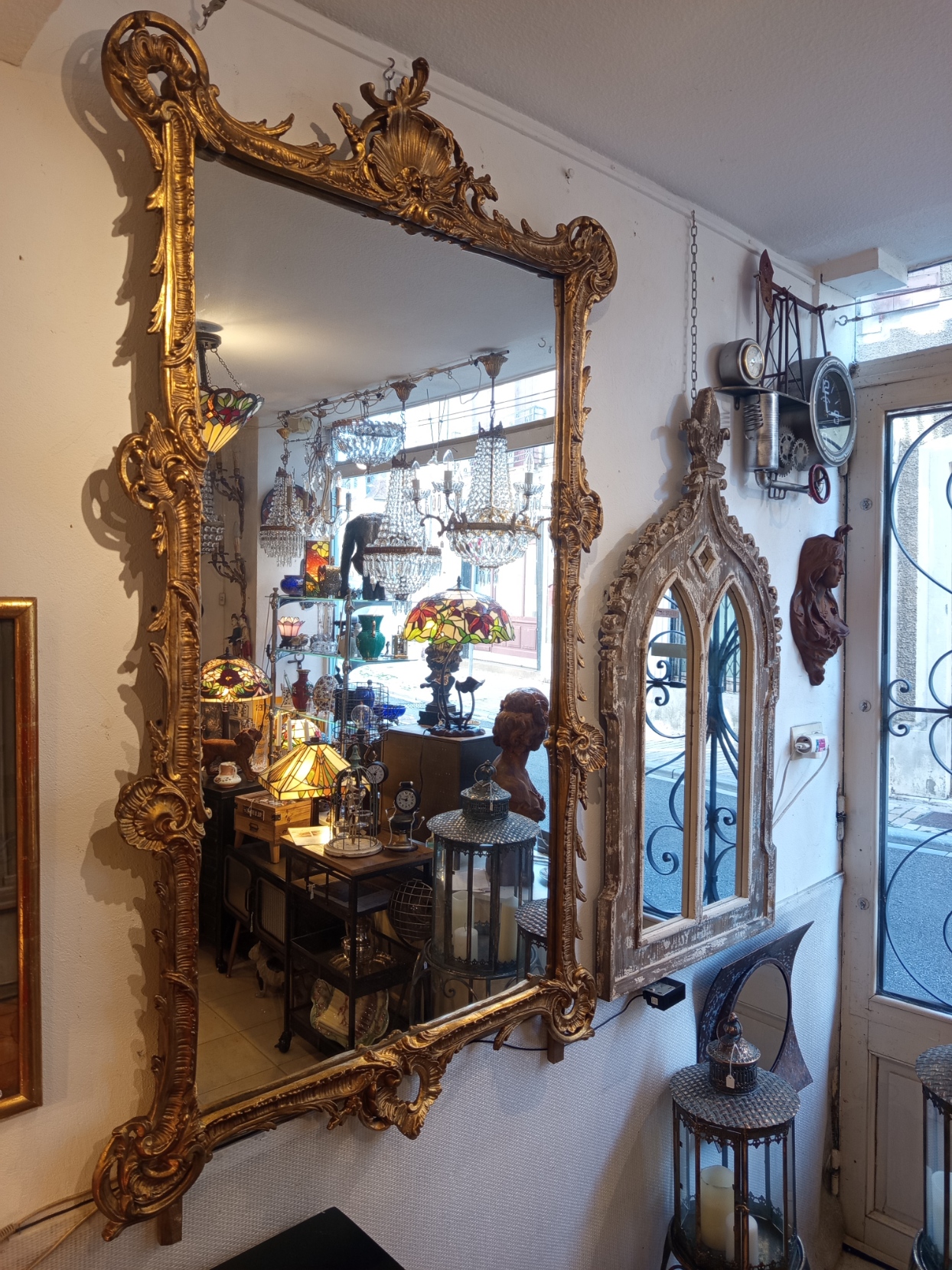 Miroir XIXe rocaille époque Napoléon III